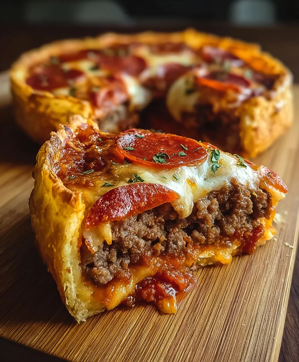 Cheesy Pizza Burger Pie: The Ultimate Beef Dinner Recipe