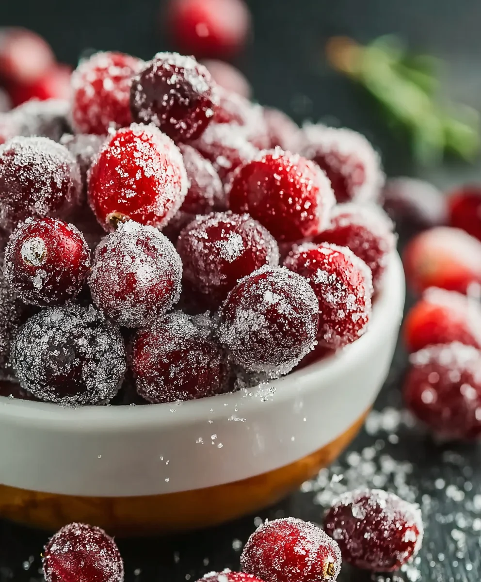 Sugared Cranberries Recipe: Sweet & Festive Holiday Treat