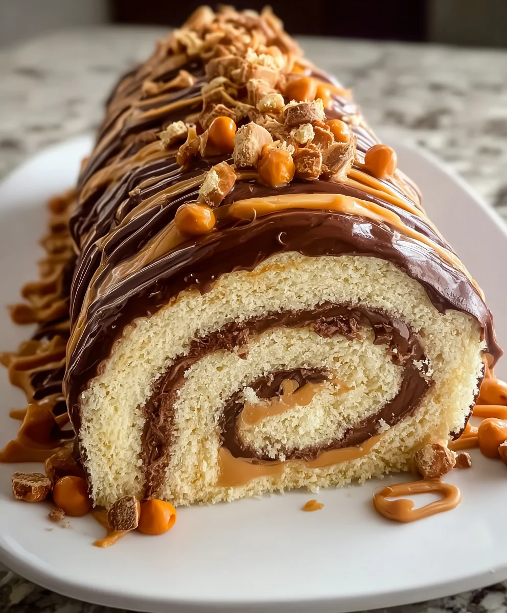 Easy Peanut Butter Roll Cake Recipe - Swirled Perfection