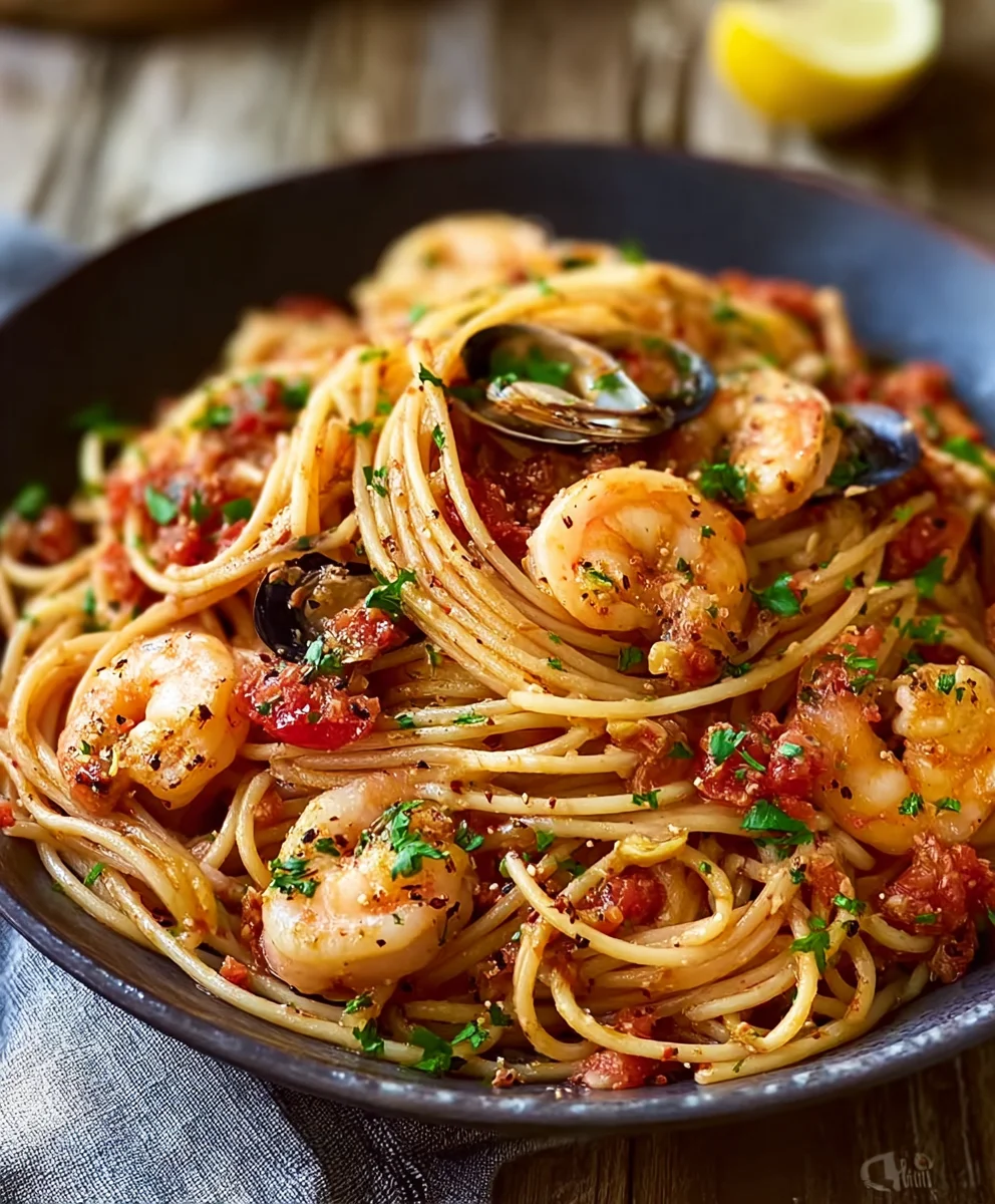 Savory Seafood Spaghetti: Simple, Quick, and Irresistible!