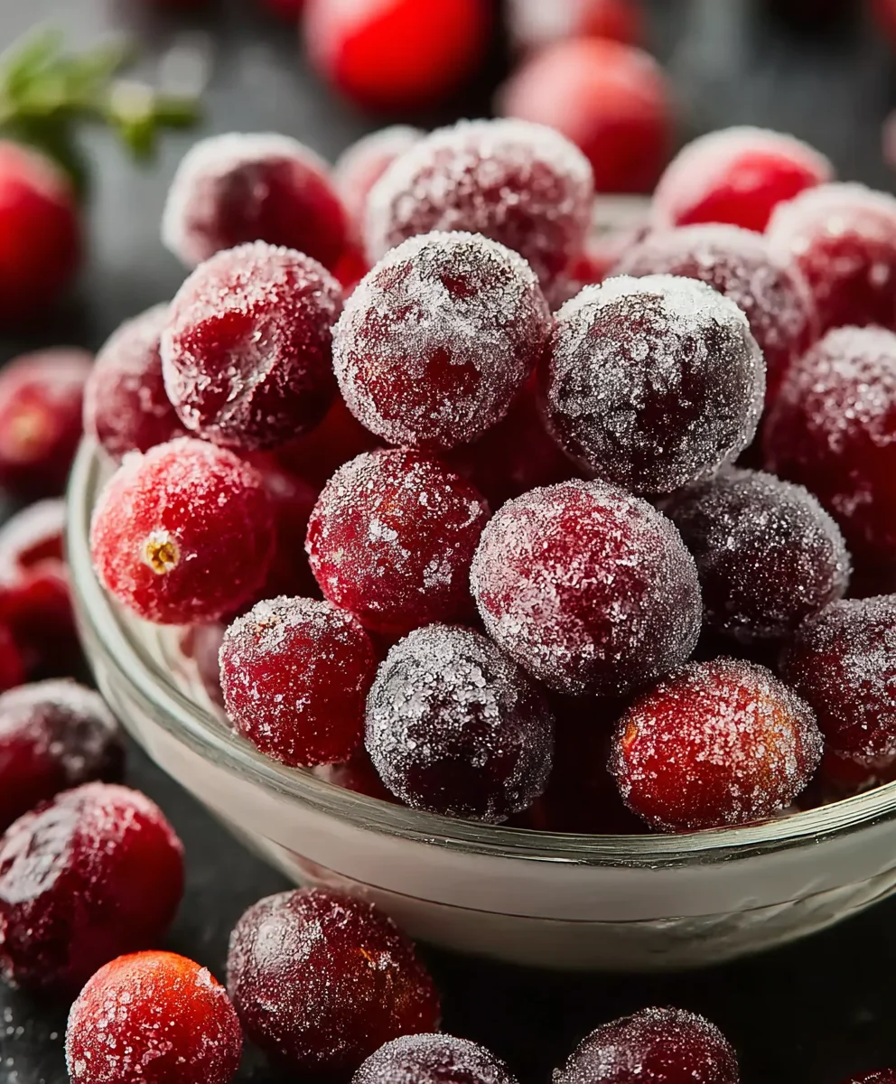 Sugared Cranberries Recipe: Sweet & Festive Holiday Treat
