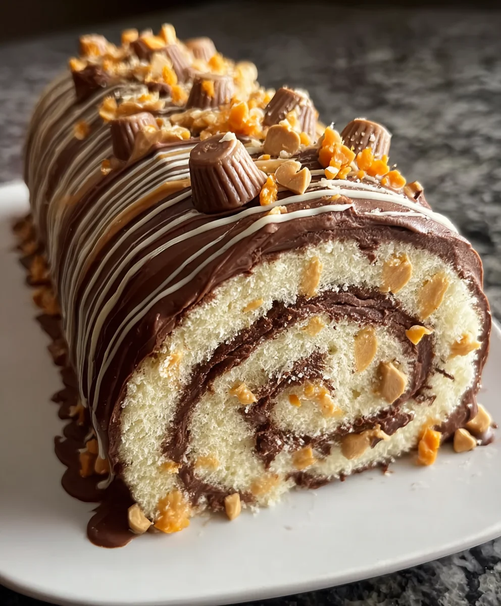 Easy Peanut Butter Roll Cake Recipe - Swirled Perfection