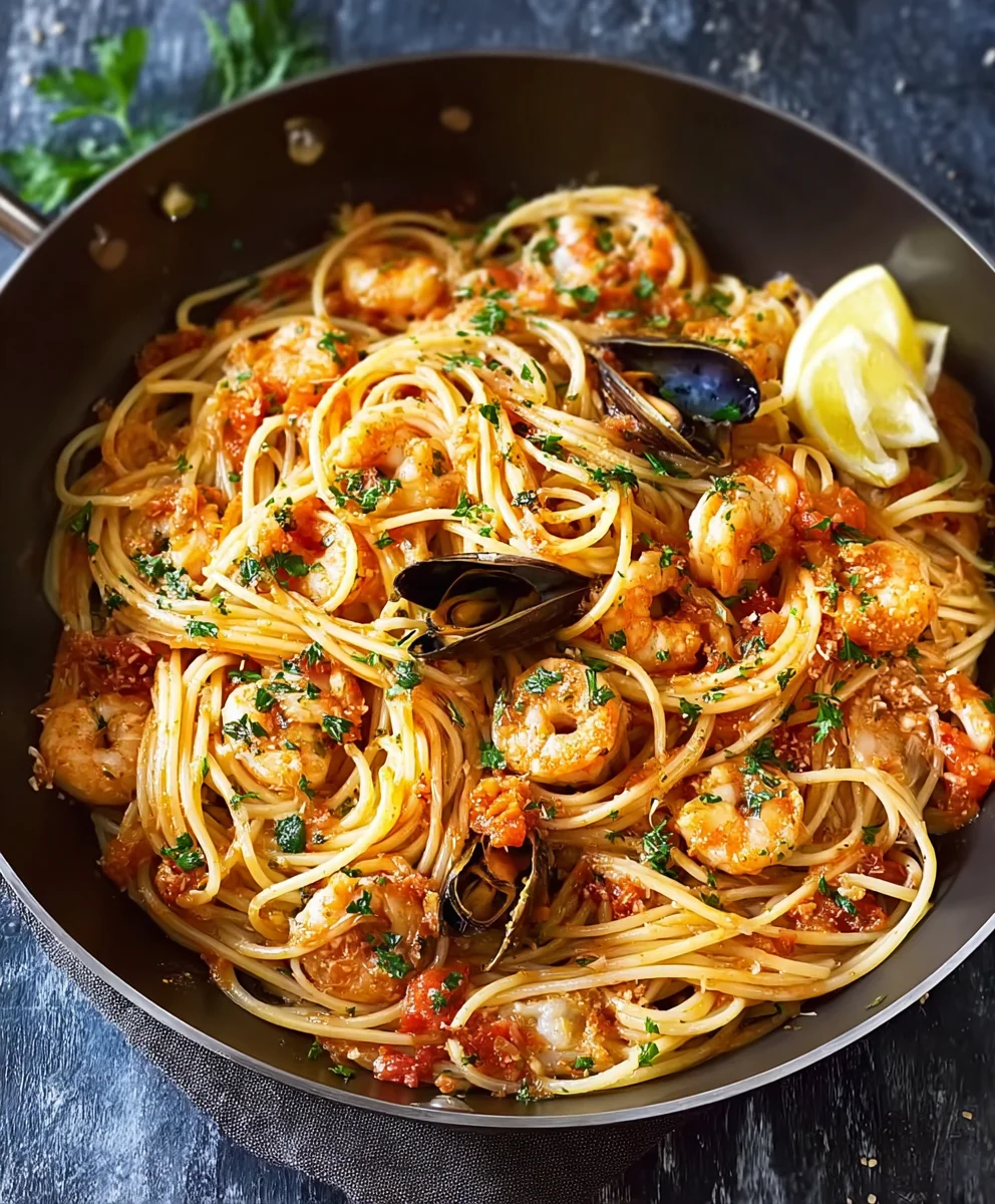 Savory Seafood Spaghetti: Simple, Quick, and Irresistible!