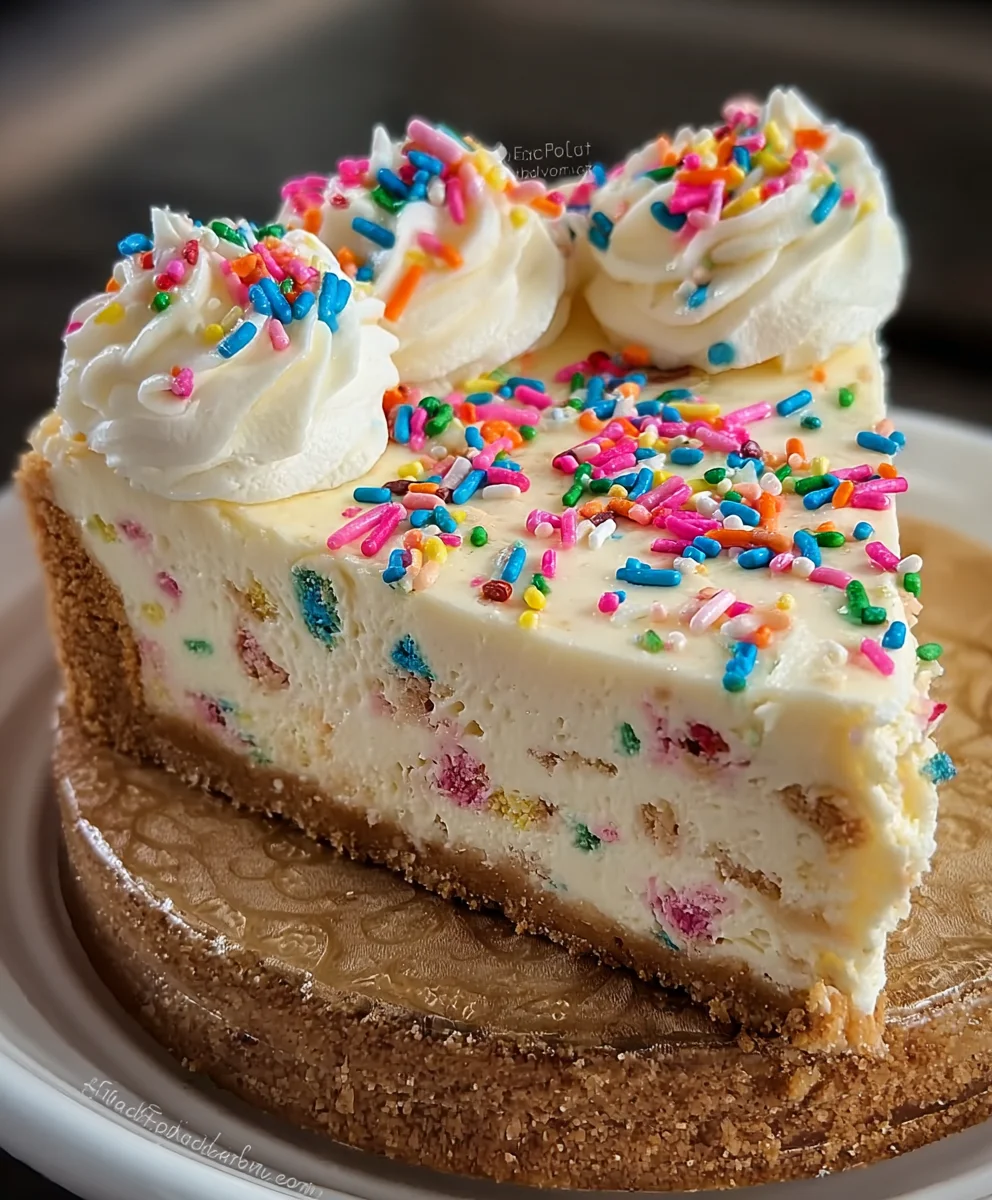Funfetti Cookie Topped Cheesecake: Easy Festive Dessert