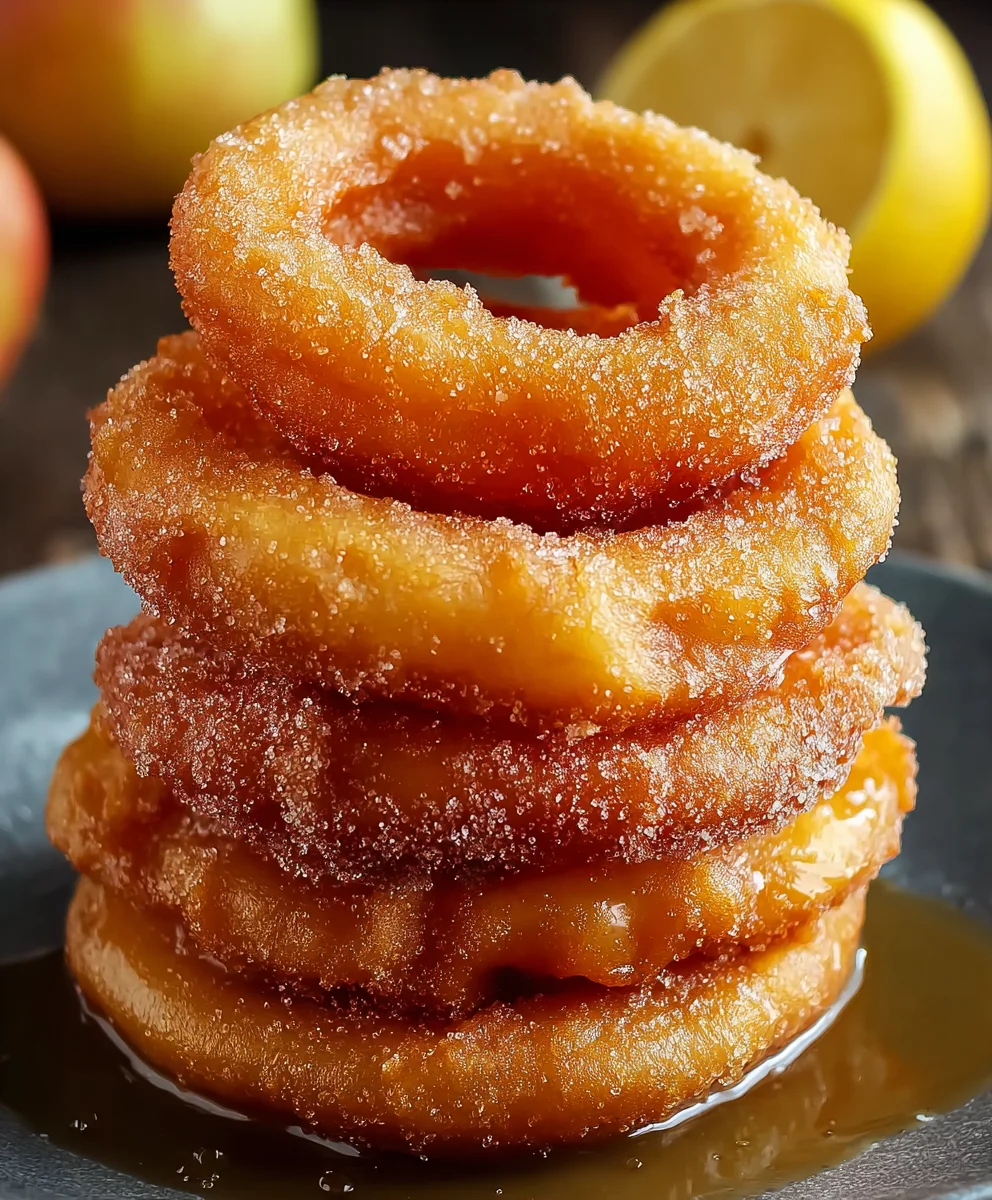 Crispy Fried Apple Rings: An Irresistible Sweet Dessert!