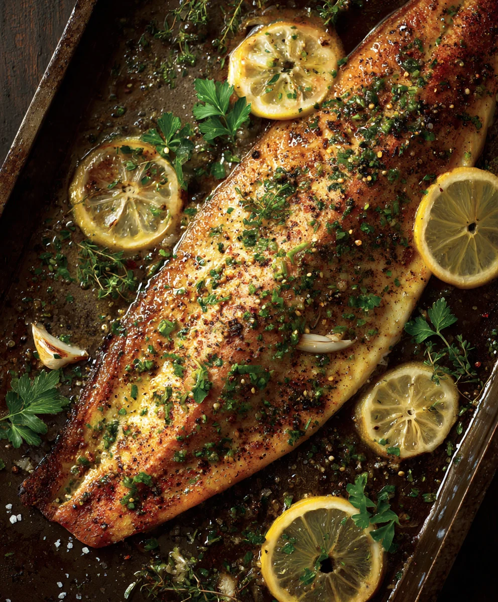 Zesty Baked Rainbow Trout with Lemon Pepper & Garlic