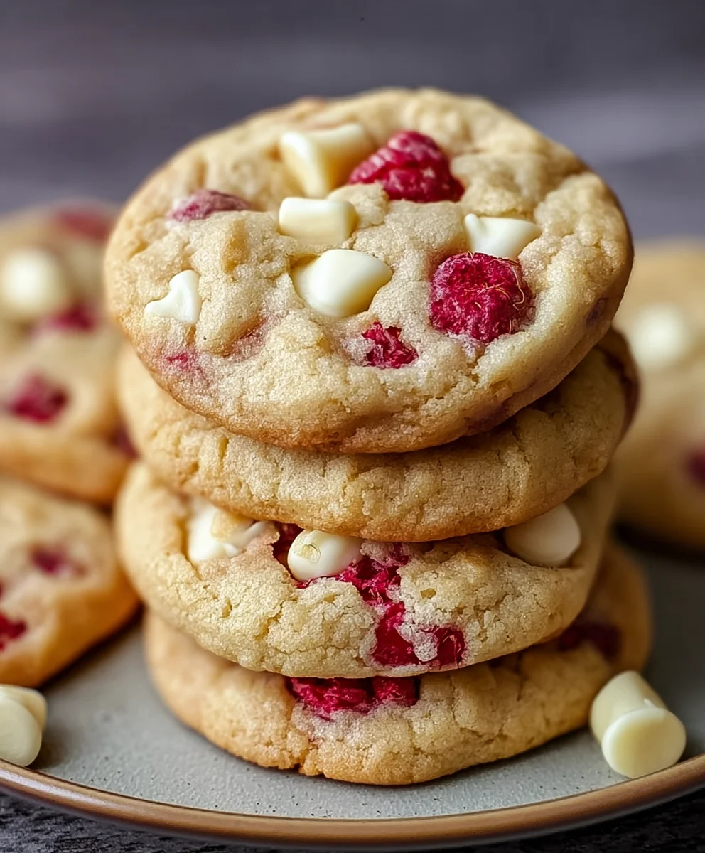 Amazing Raspberry White Chocolate Cookies for Dessert!
