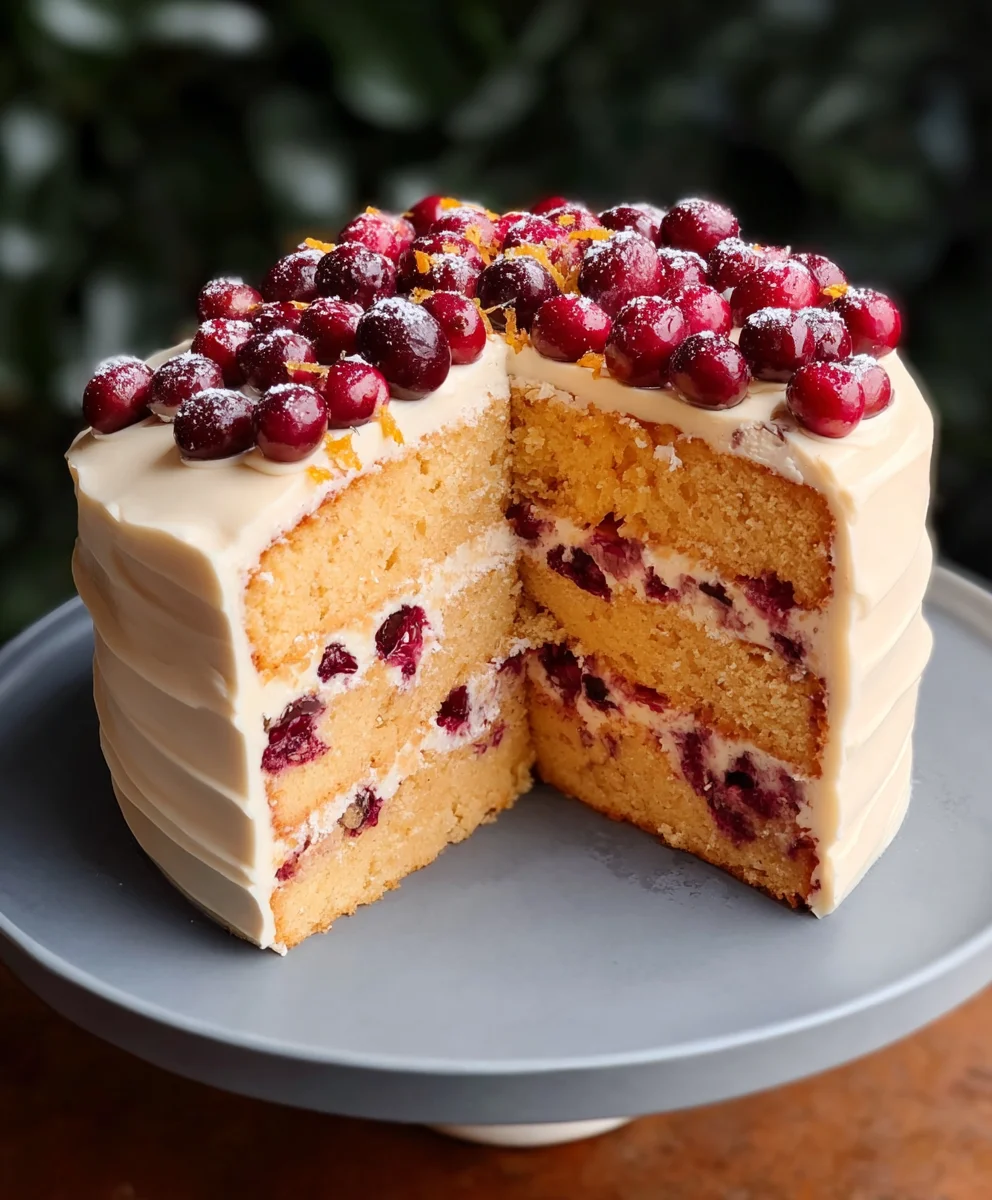 Best Cranberry Orange Layer Cake for Your Holiday Table