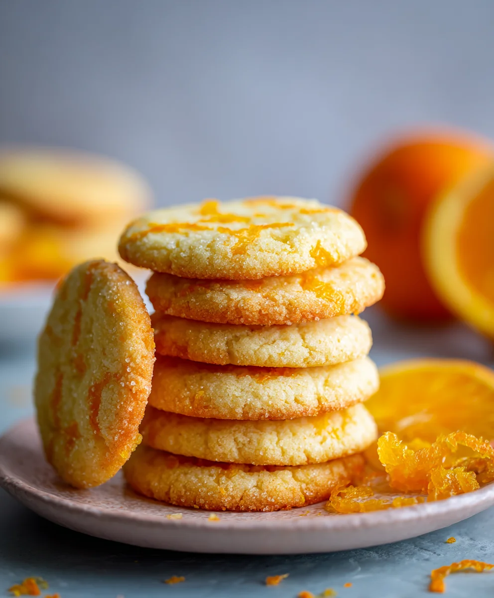 Soft Citrusy Orange Cookies Recipe - Easy & Zesty!