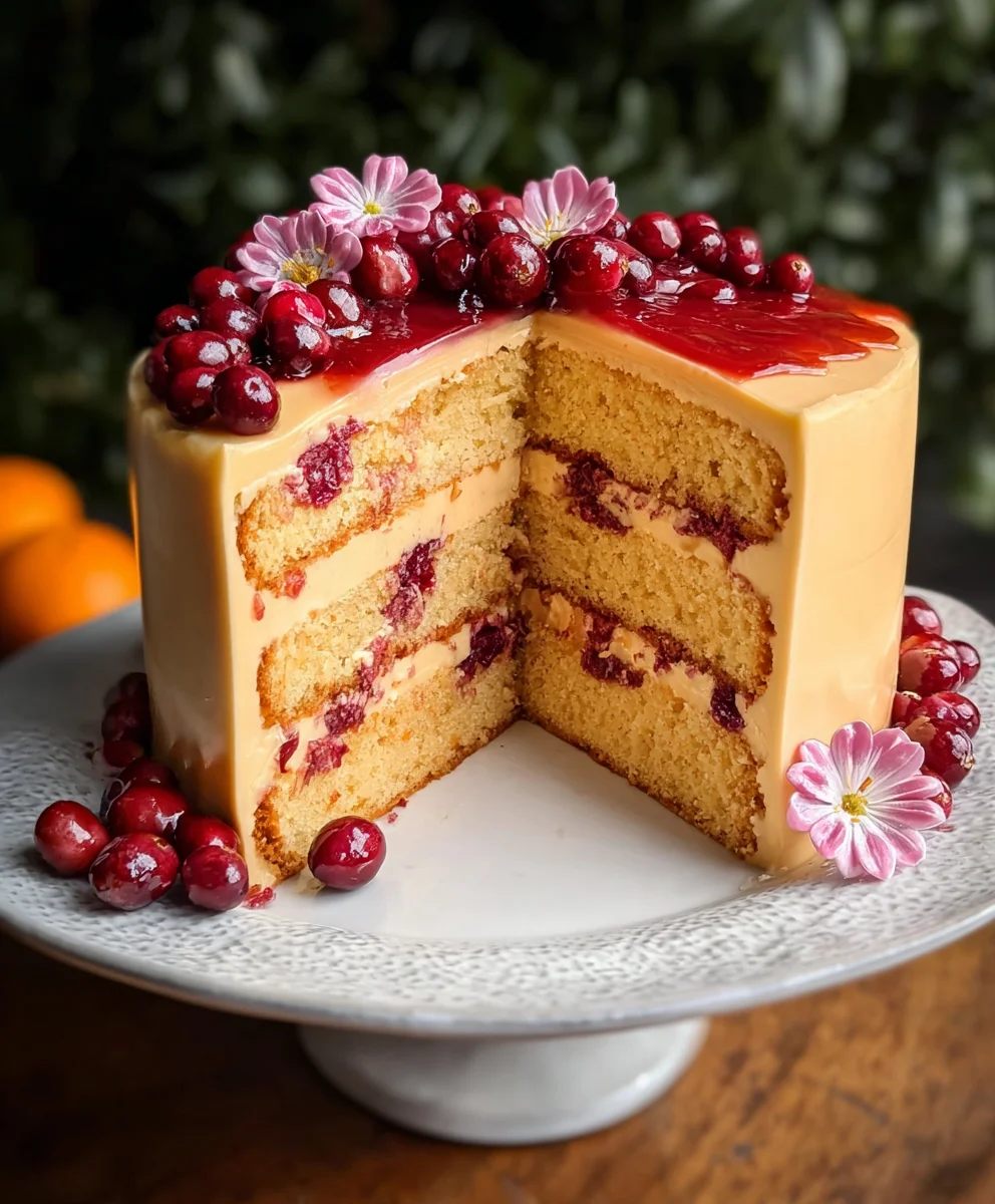 Best Cranberry Orange Layer Cake for Your Holiday Table