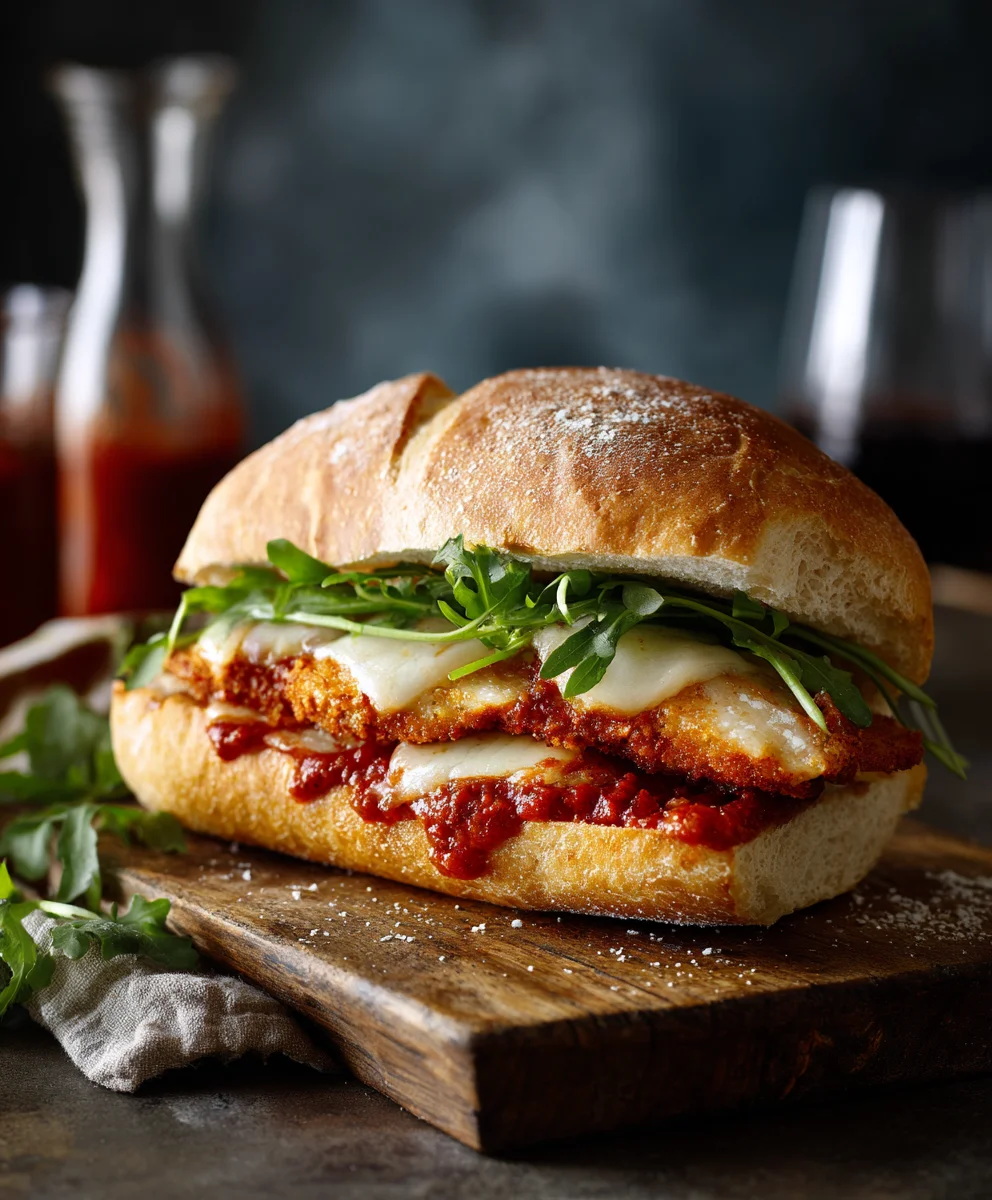 Delicious Chicken Parmesan Sandwiches: Quick & Cheesy!
