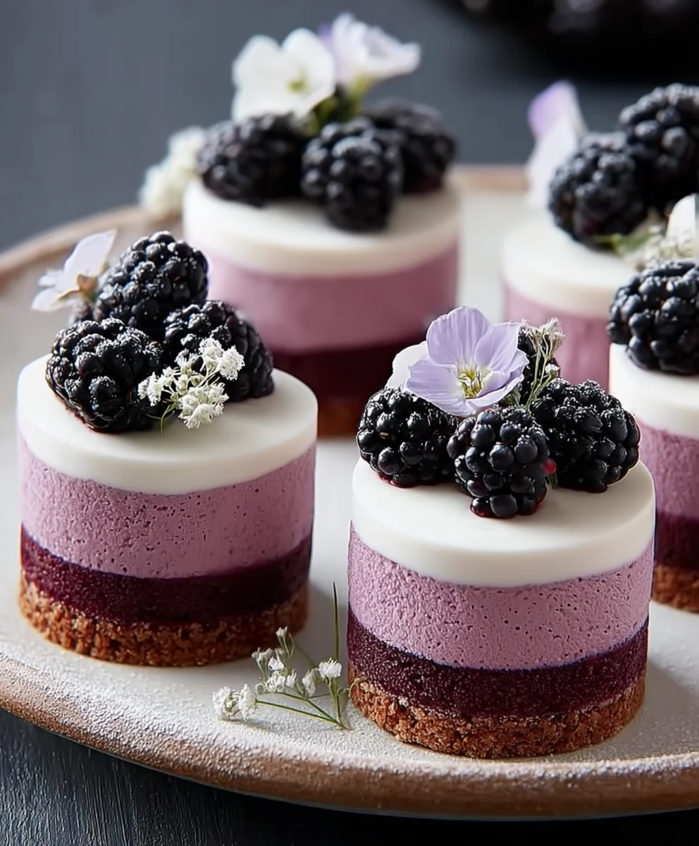 Mini Blackberry Mousse Cakes: Easy & Elegant Dessert