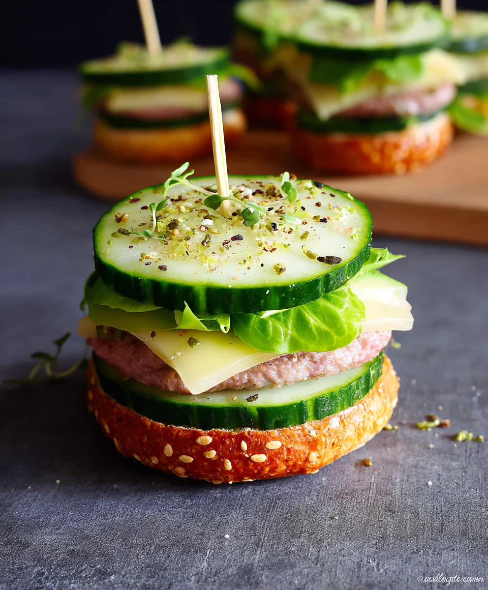 Delightful Fresh Cucumber Burgers: Light, Healthy & Easy