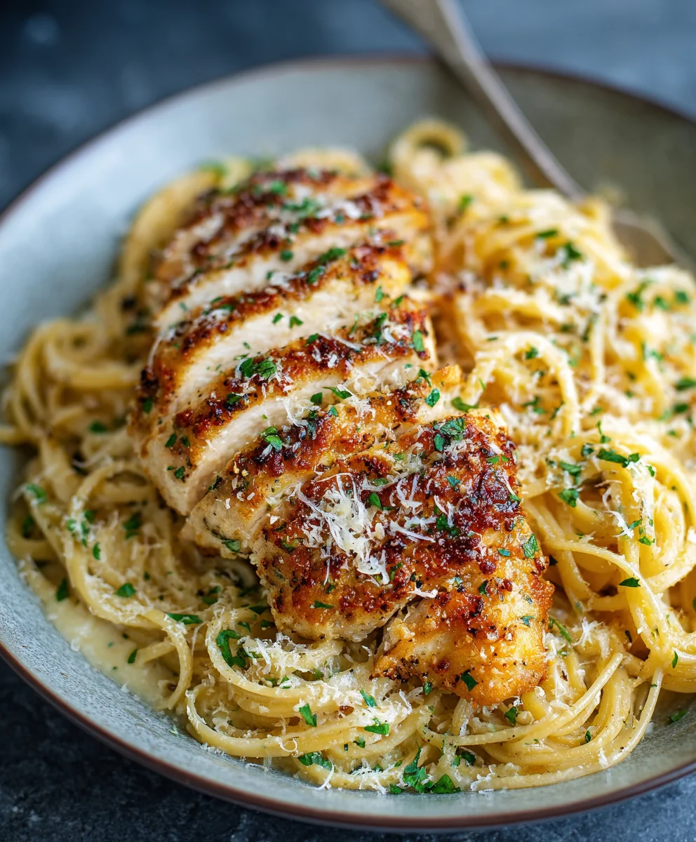 Easy Garlic Parmesan Chicken Pasta: Quick & Cheesy Dinner