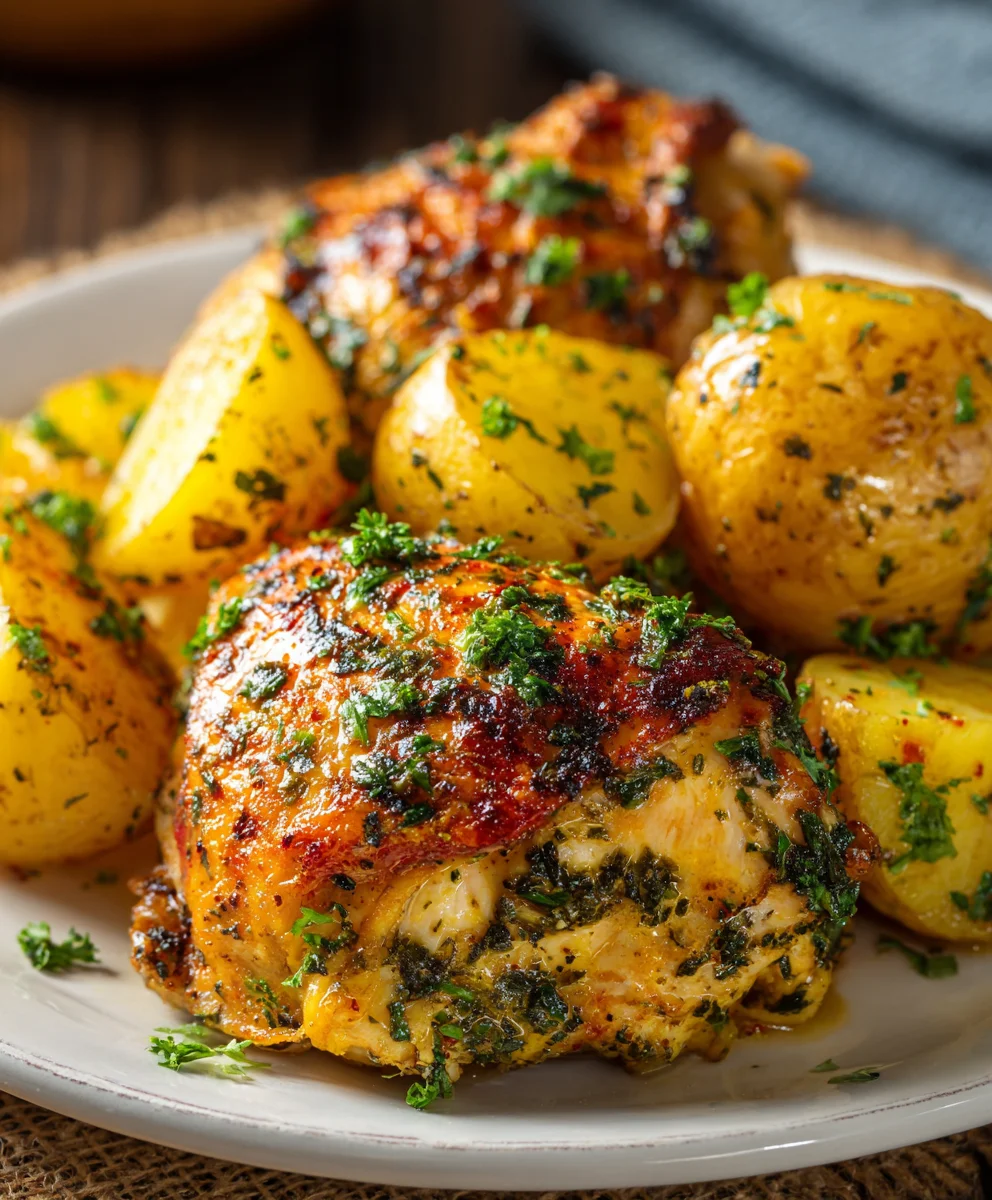 Garlic Parmesan Crockpot Chicken & Potatoes: Ultimate Meal!