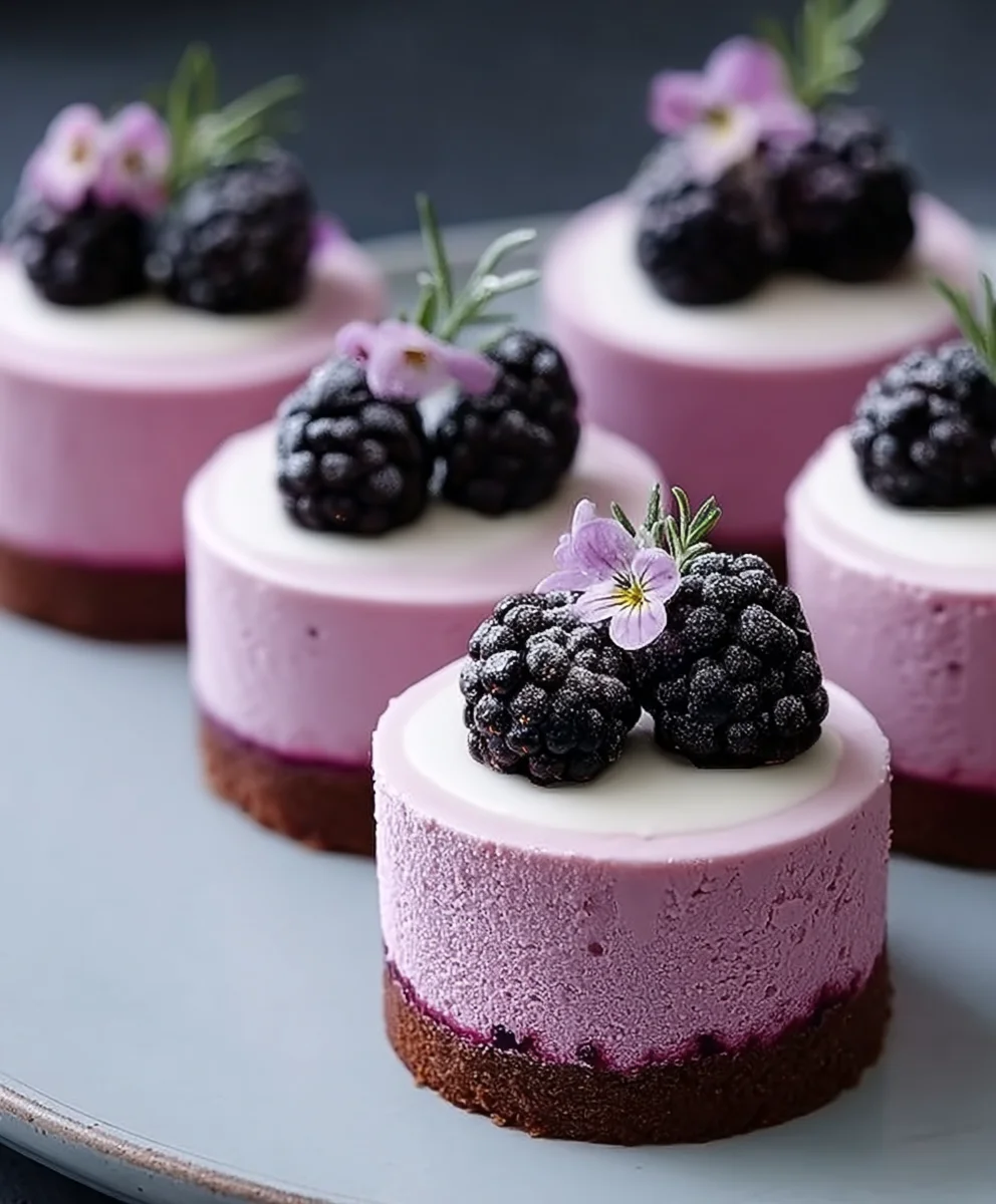 Mini Blackberry Mousse Cakes: Easy & Elegant Dessert