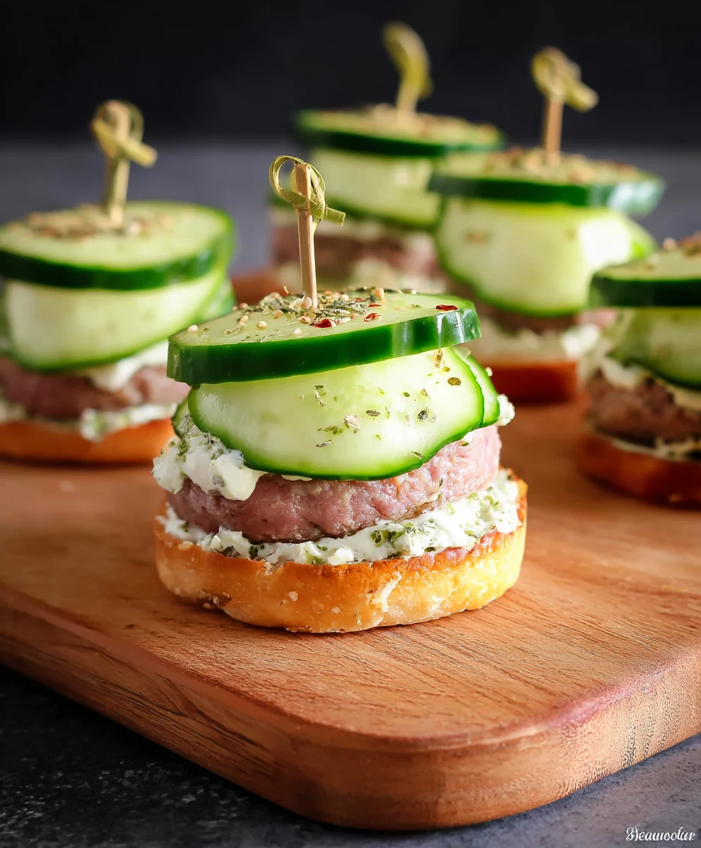 Delightful Fresh Cucumber Burgers: Light, Healthy & Easy
