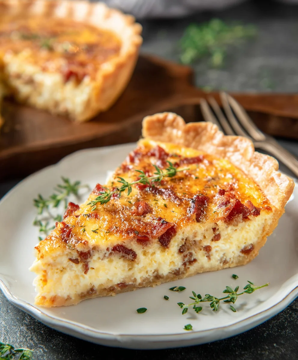 Ultimate Beef Bacon & Cheese Quiche for Any Meal!