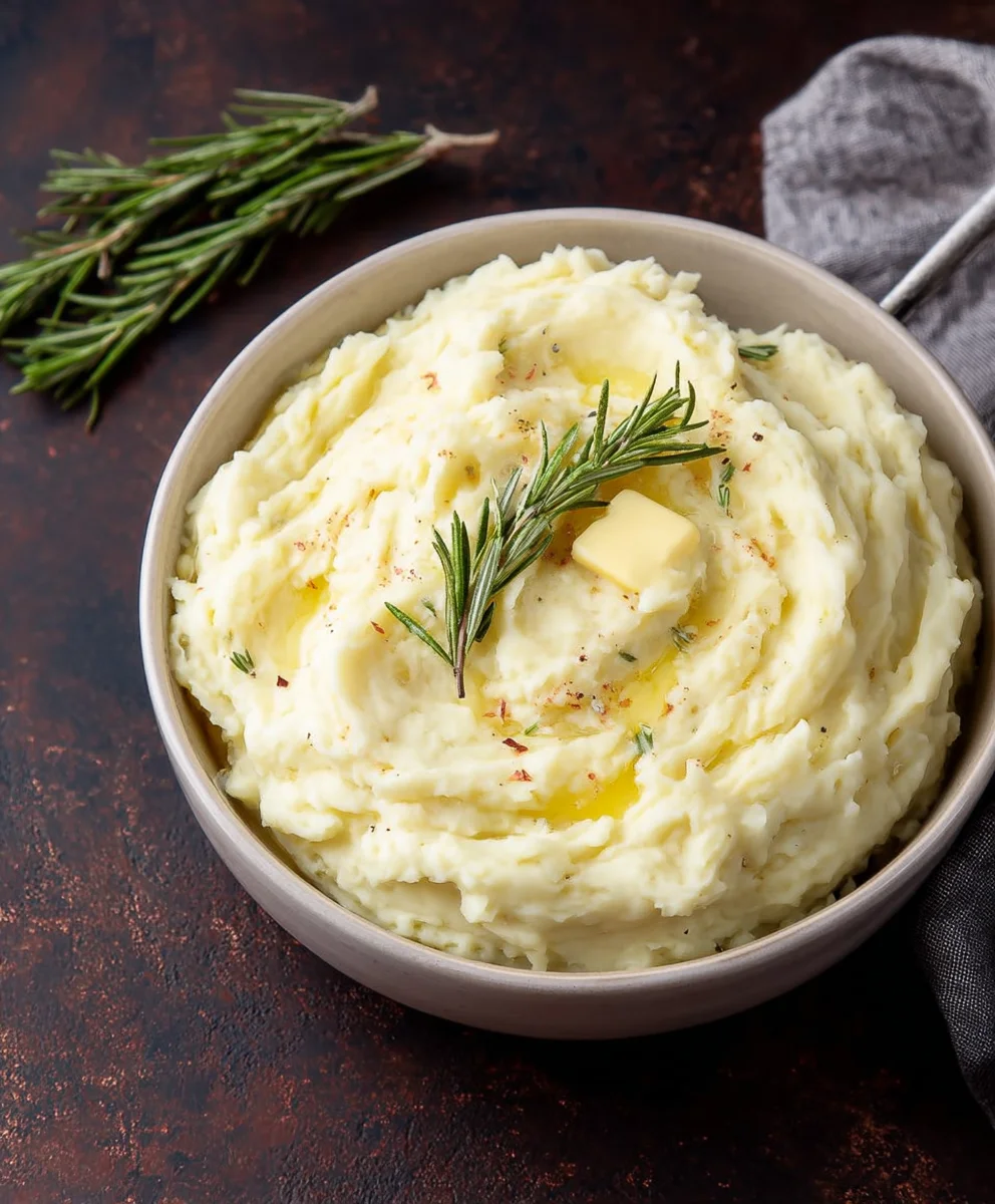 Best Rosemary Garlic Mashed Potatoes Recipe Ever!
