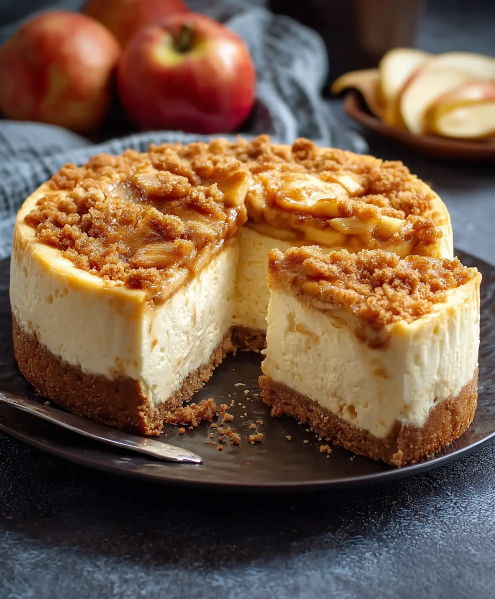 Irresistible Apple Crumble Cheesecake Recipe You'll Crave!