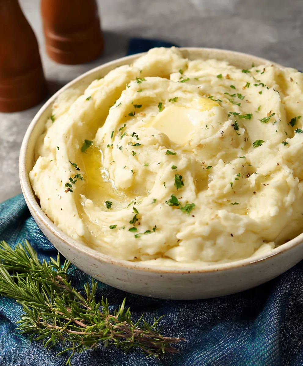 Creamy Garlic Mashed Potatoes Recipe – Easy & Delicious