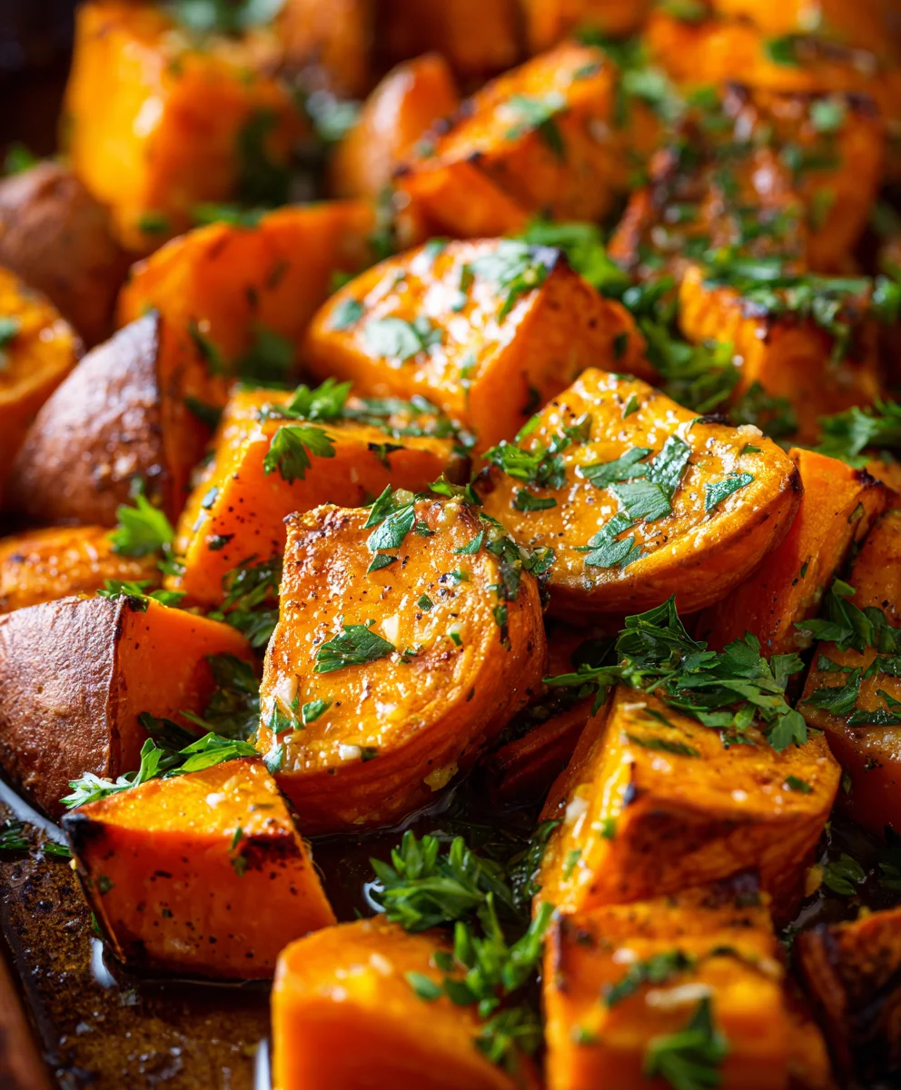 Garlic Butter Roasted Sweet Potatoes: Your New Favorite Side!