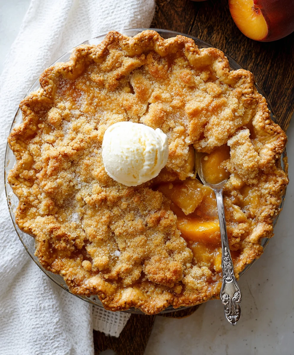 Classic Peach Crum extractble Pie