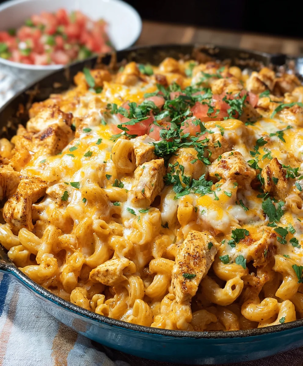 Chicken Taco Mac & Cheese: One-Pan Flavor Explosion!