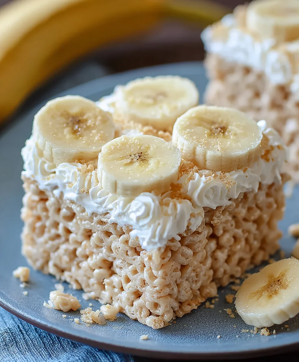 Banana Pudding Rice Krispie Treats: Easy No-Bake Recipe!
