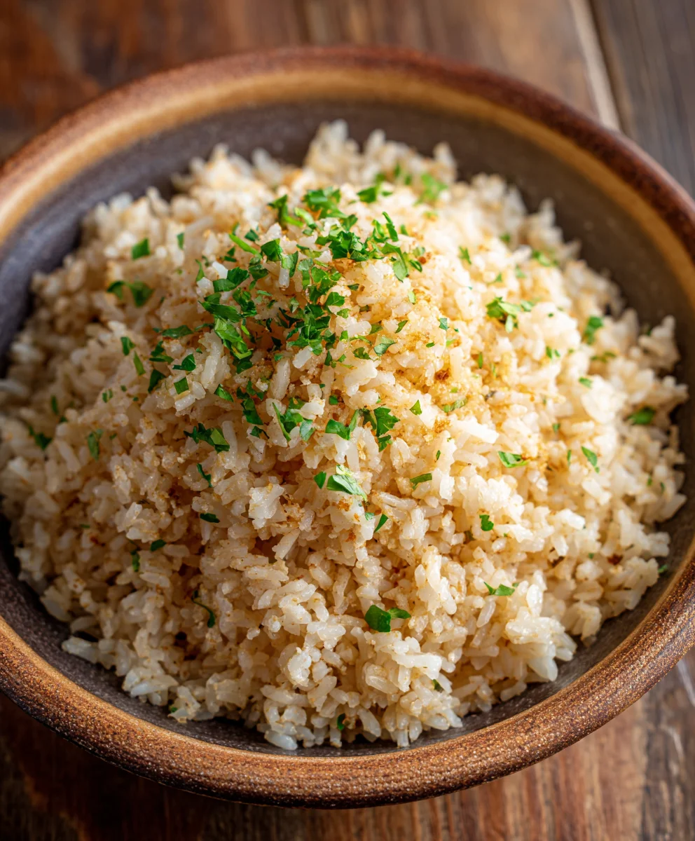 Garlic Parmesan Rice: Easy & Flavorful Side Dish!
