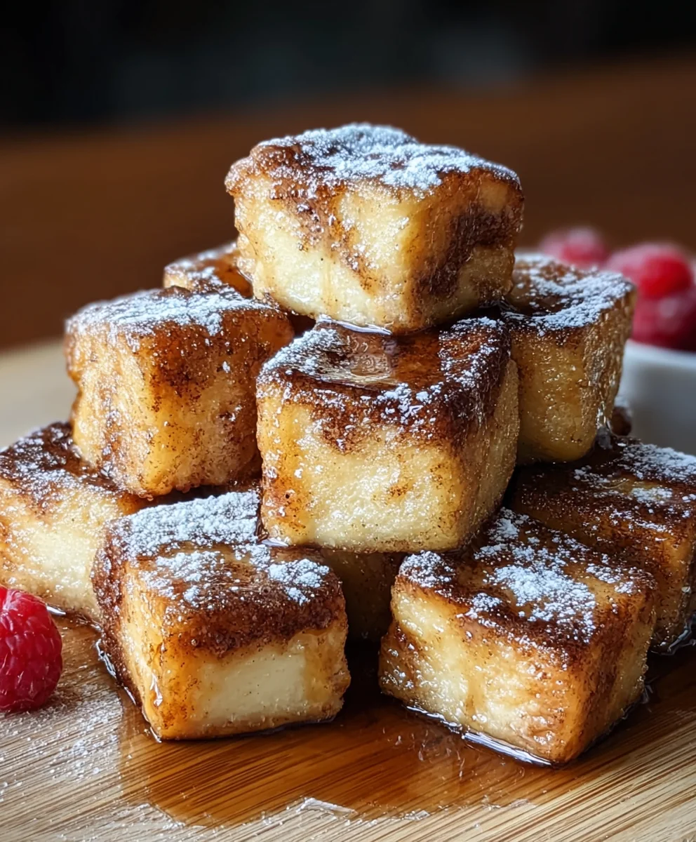 Cinnamon Roll French Toast Bites: Sweet Breakfast Perfection!