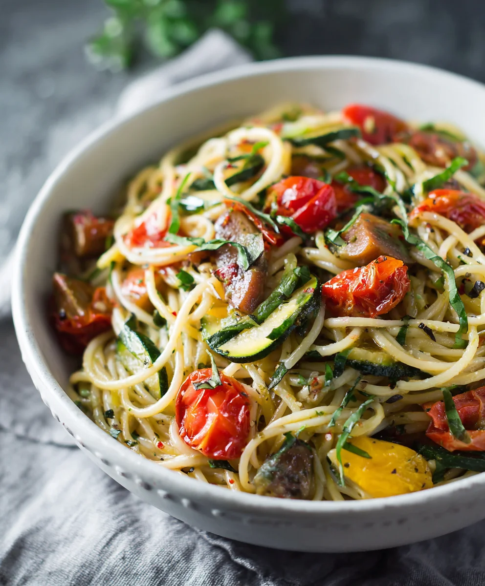 Vibrant Summer Garden Pasta – Easy, Fresh & Flavorful Meal