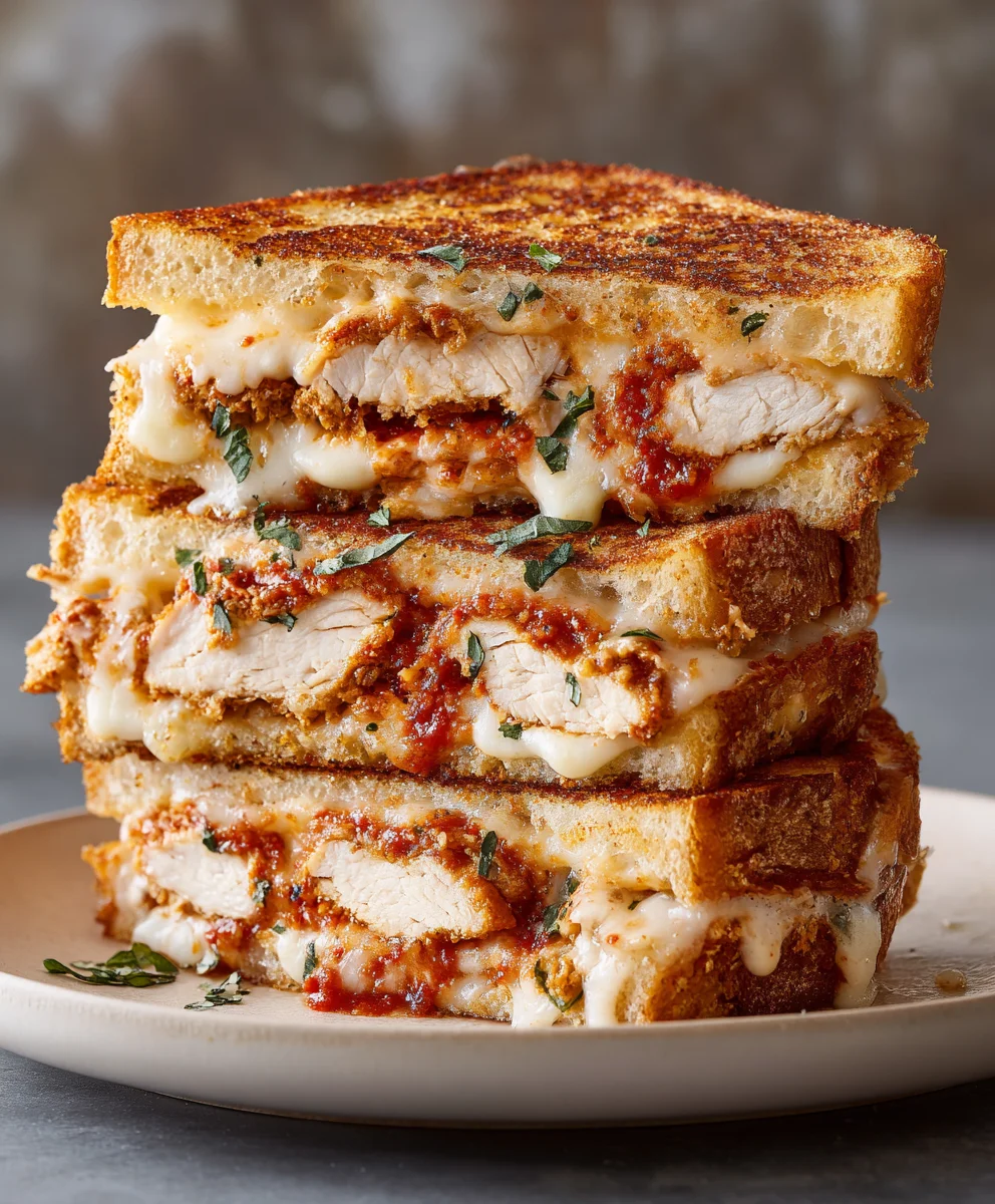 Quick & Easy Lazy Chicken Parmesan Grilled Cheese Recipe