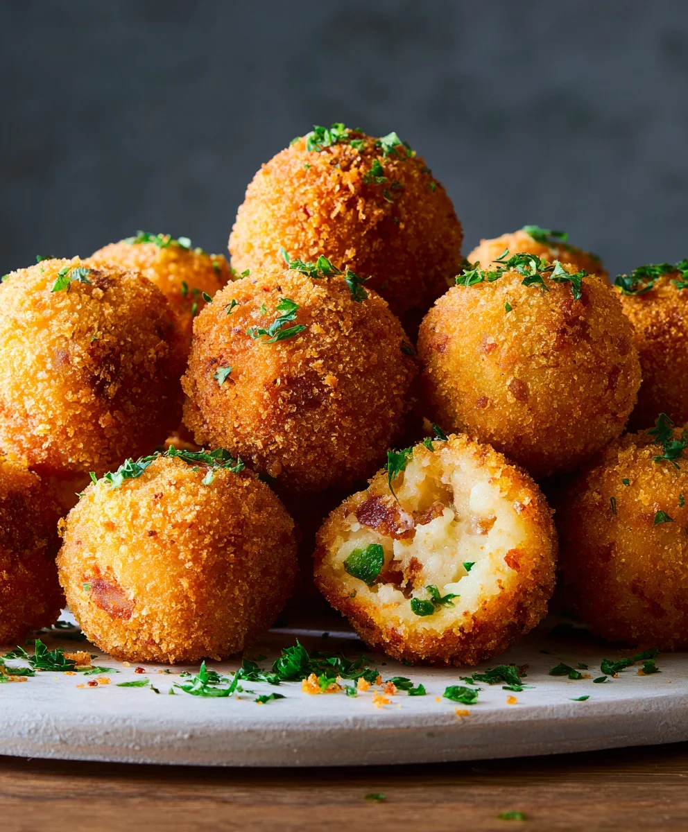 Crispy Fried Mashed Potato Balls- Easy Appetizer