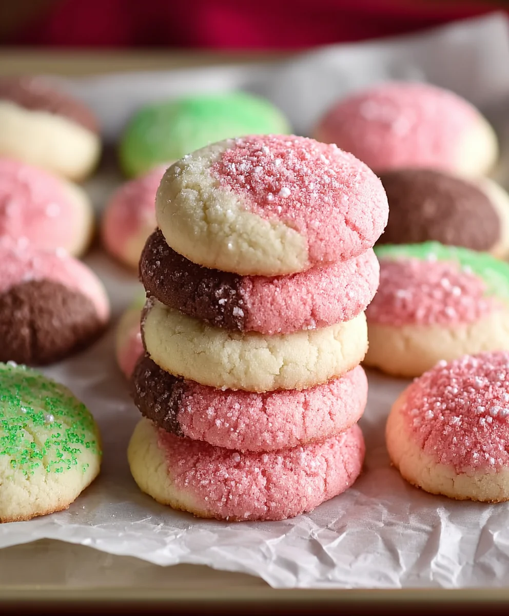Neopolitan Cookies-Classic Trio Taste Delight