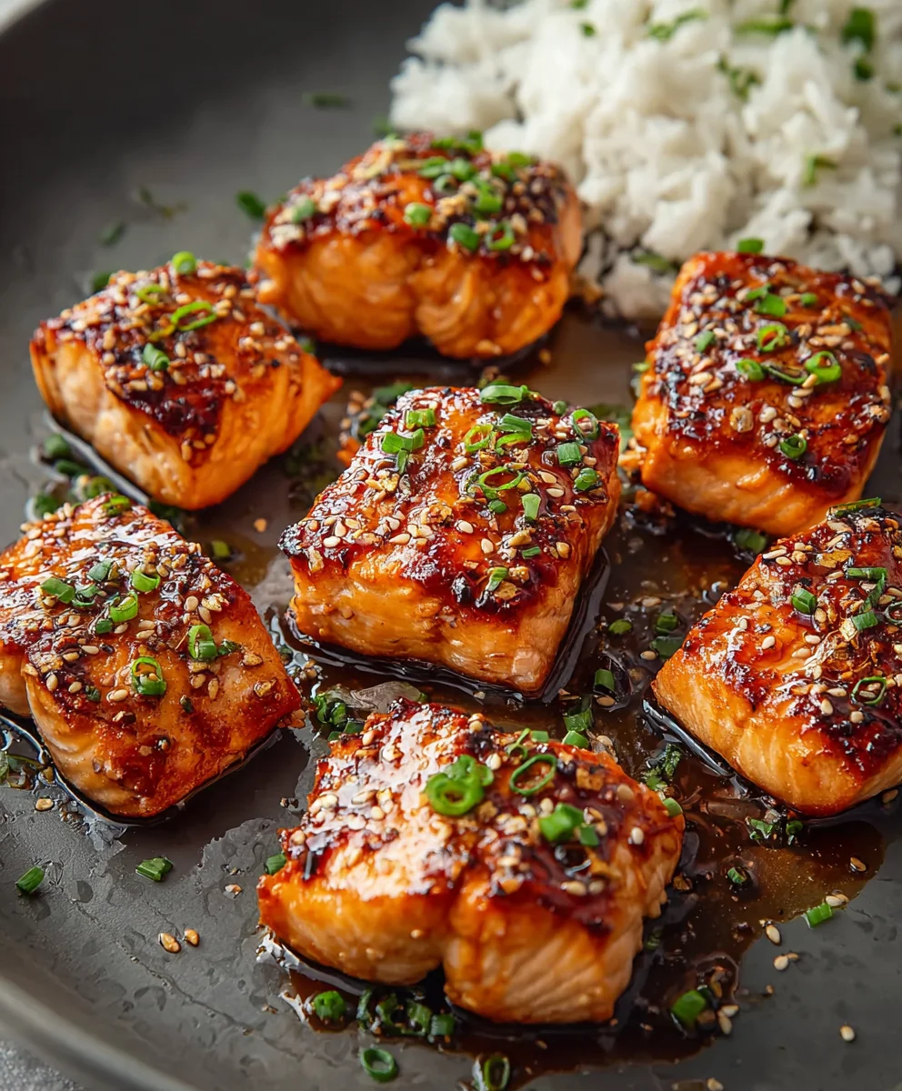 Quick Honey Garlic Salmon Bites - Easy & Delicious