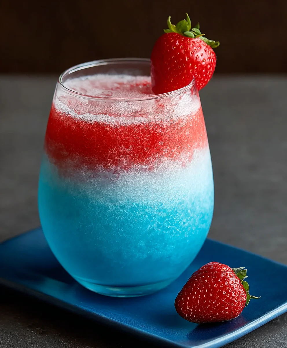 Patron Strawberry Blue Hawaiian Cocktail - Refreshing Recipe