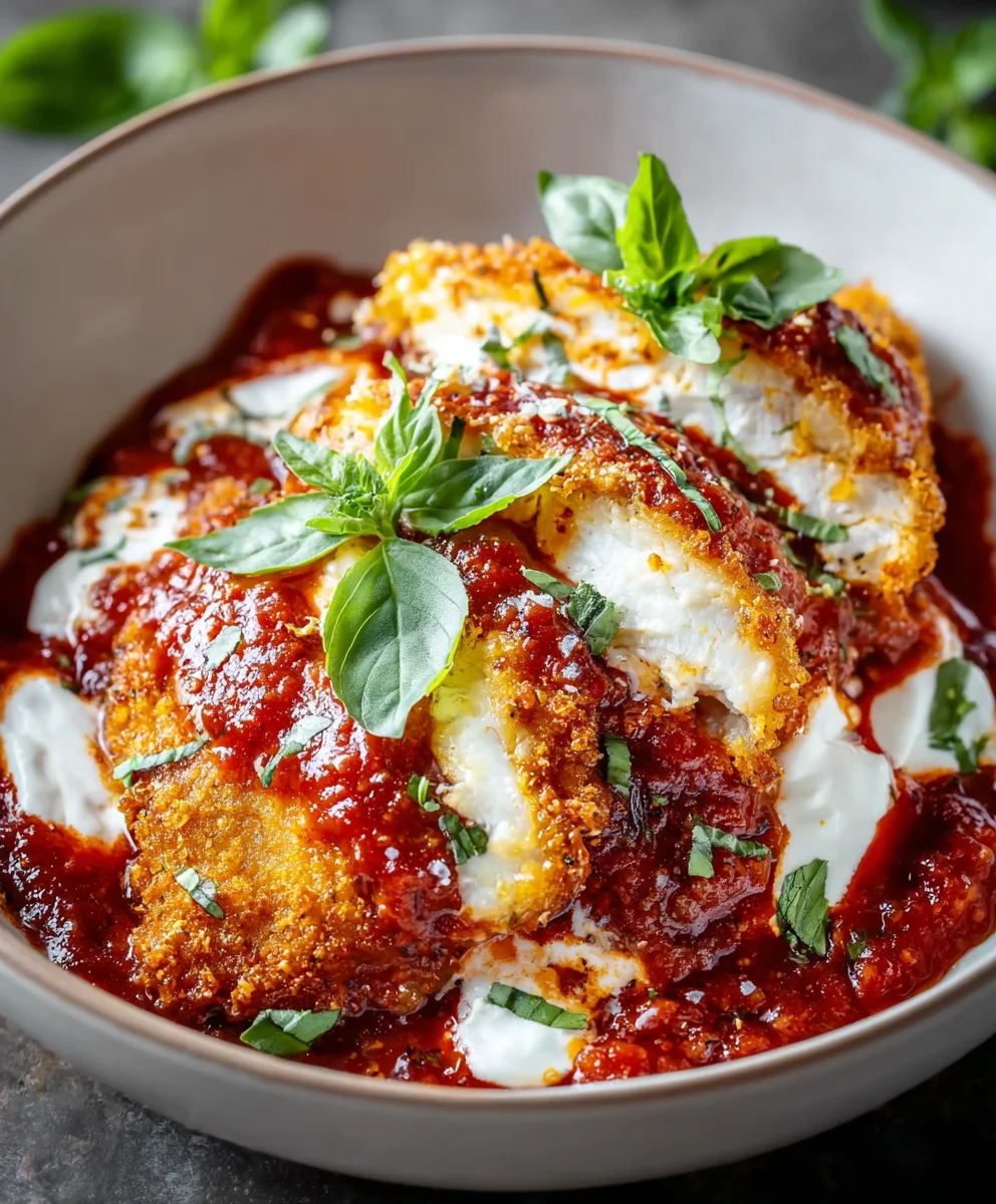 Chicken Parm Cottage Cheese Bowl-Easy Keto Meal