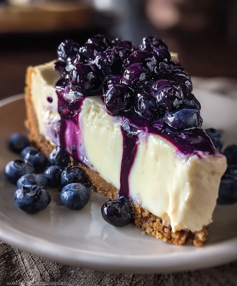 White Chocolate Blueberry Cheesecake Recipe