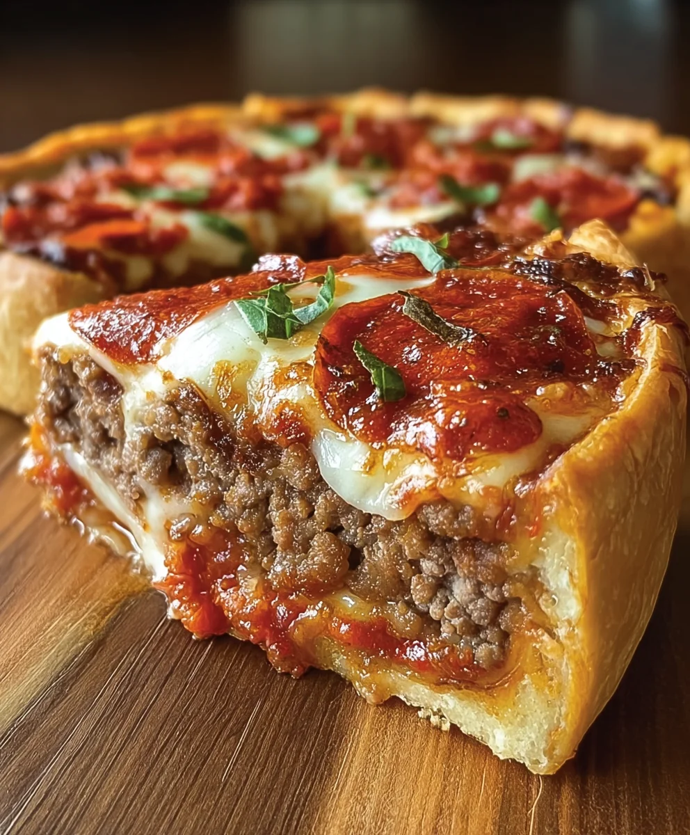 The Ultimate Pizza Burger Pie- Easy Recipe