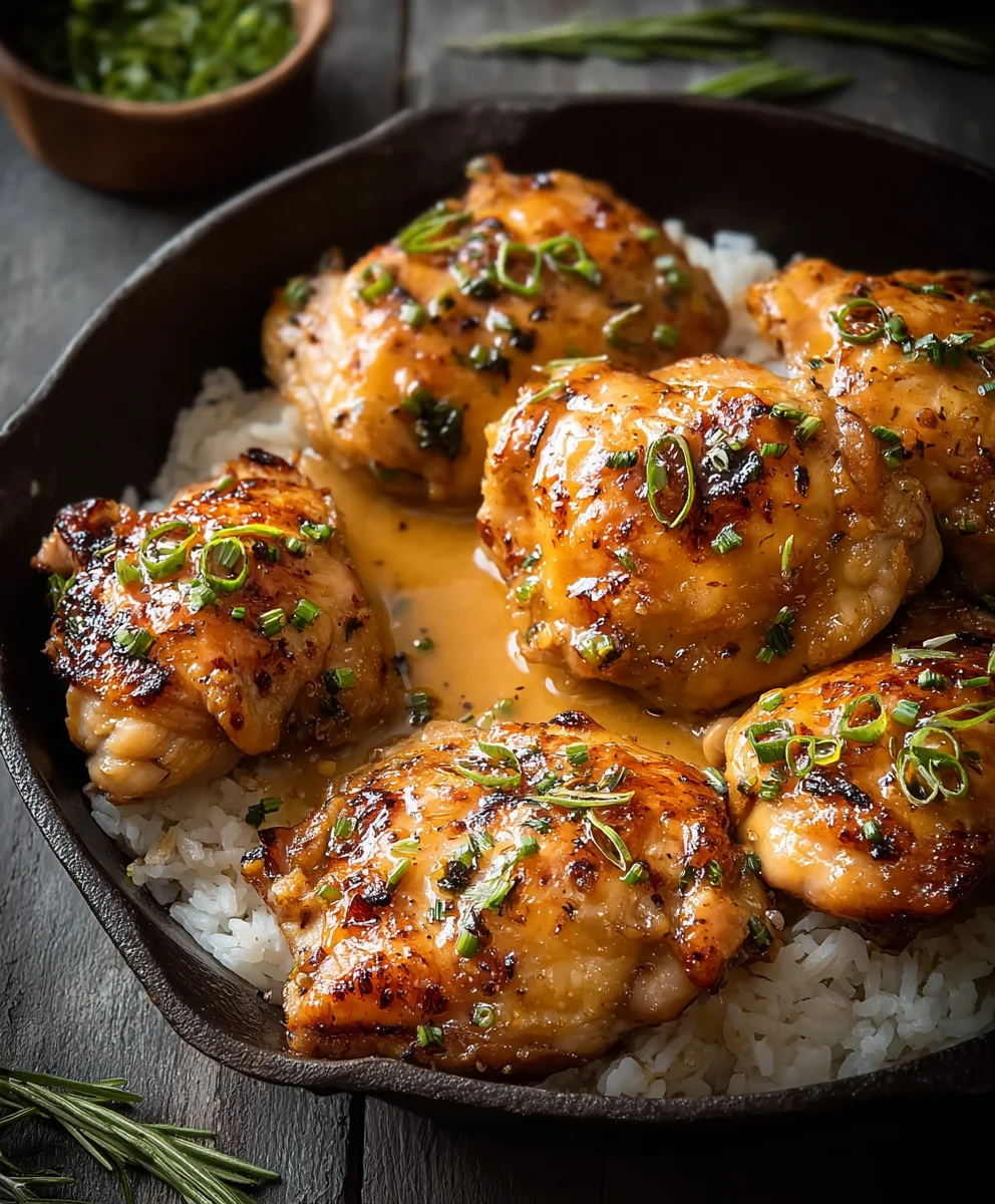 Easy Bang Bang Chicken Thighs - Creamy Sweet Spice