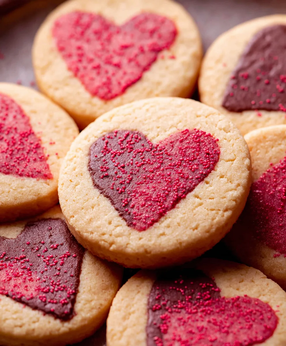 Easy Slice Bake Valentine's Cookies - Non-Alcoholic