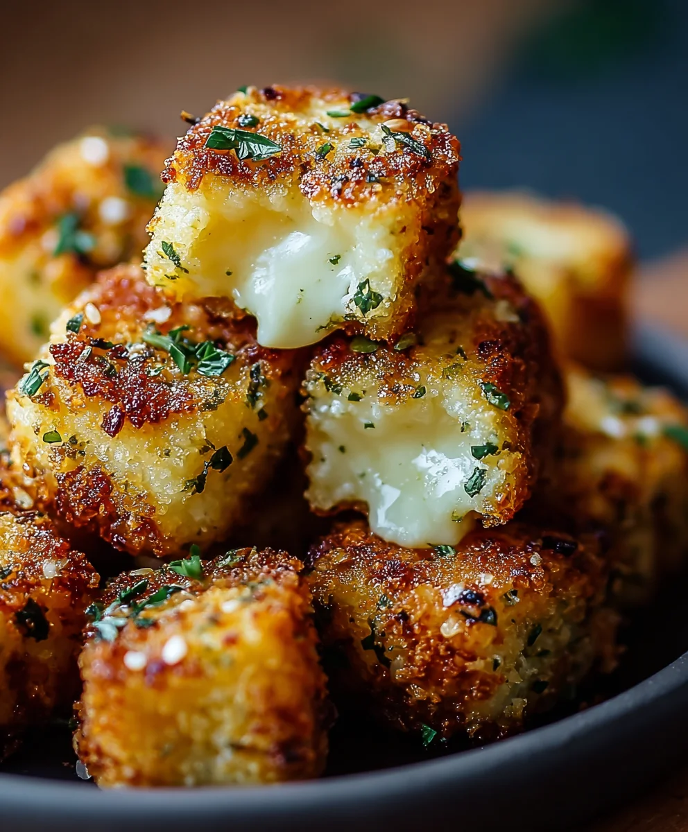 Cheesy Parmesan Mozzarella Bites - Easy Appetizer