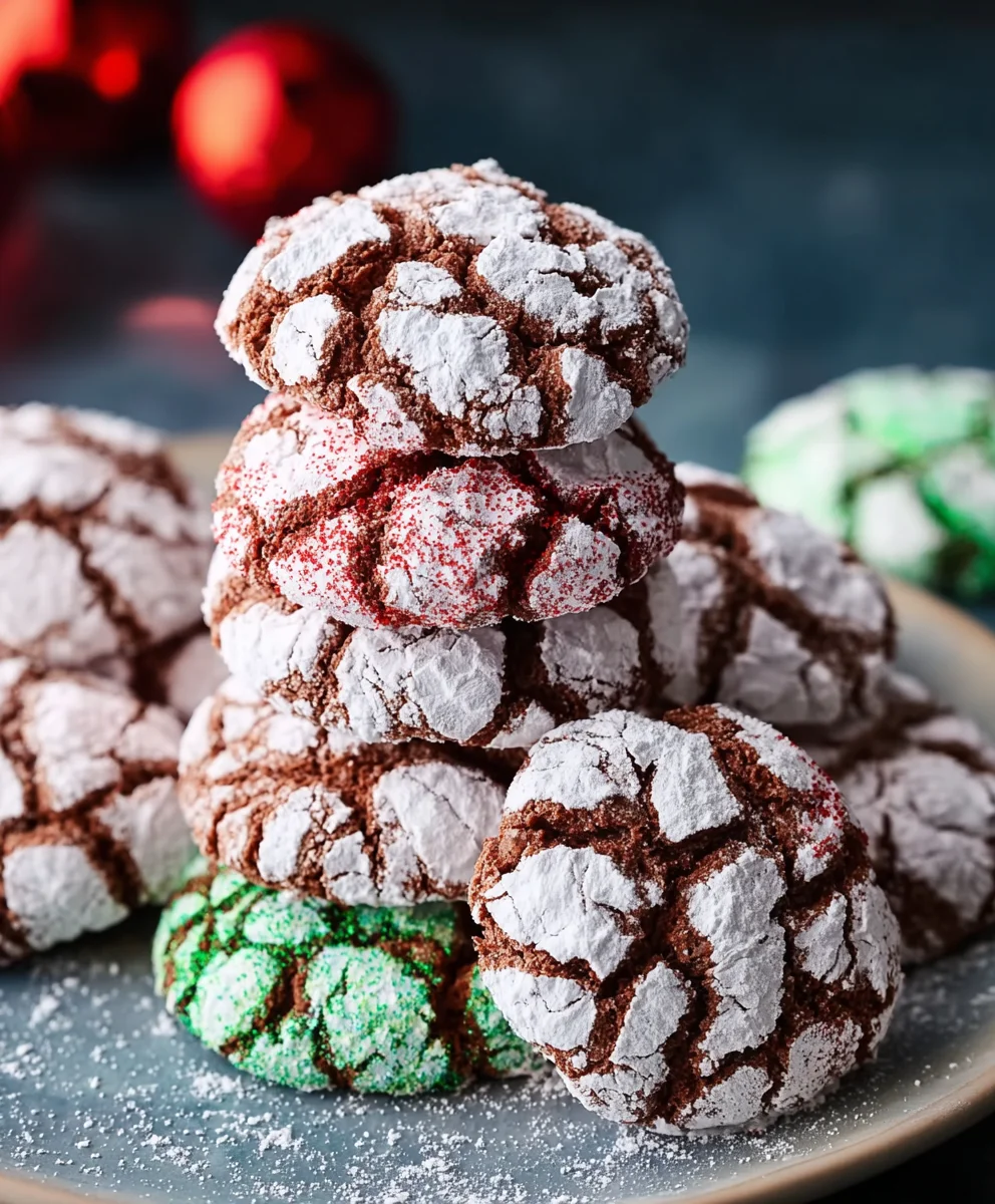 Easy Holiday Crinkle Cookies Recipe