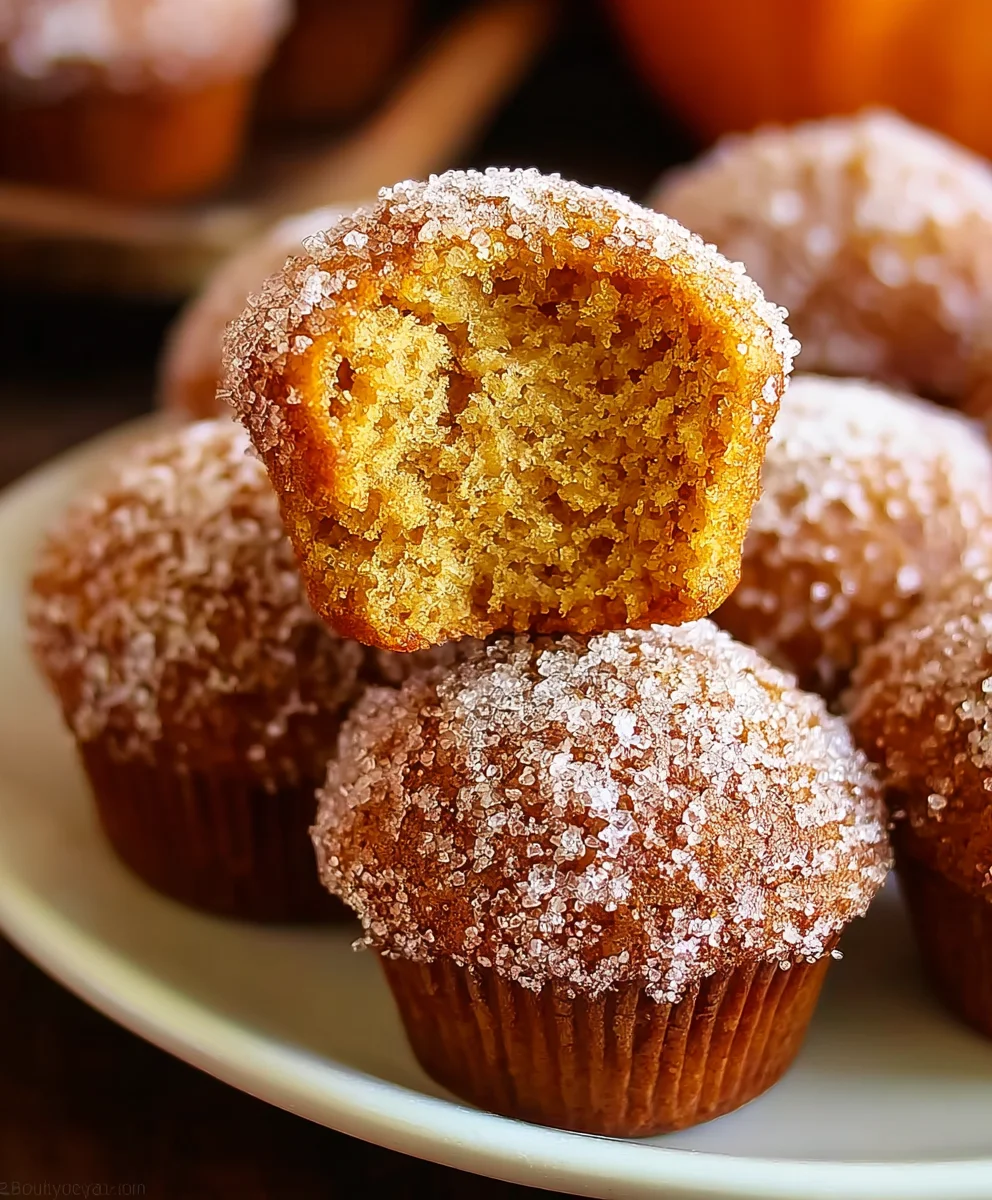 Pumpkin Spice Doughnut Hole Muffins - Easy Bake