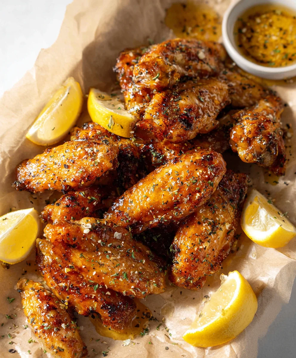 Honey Lemon Pepper Beef Wings Recipe
