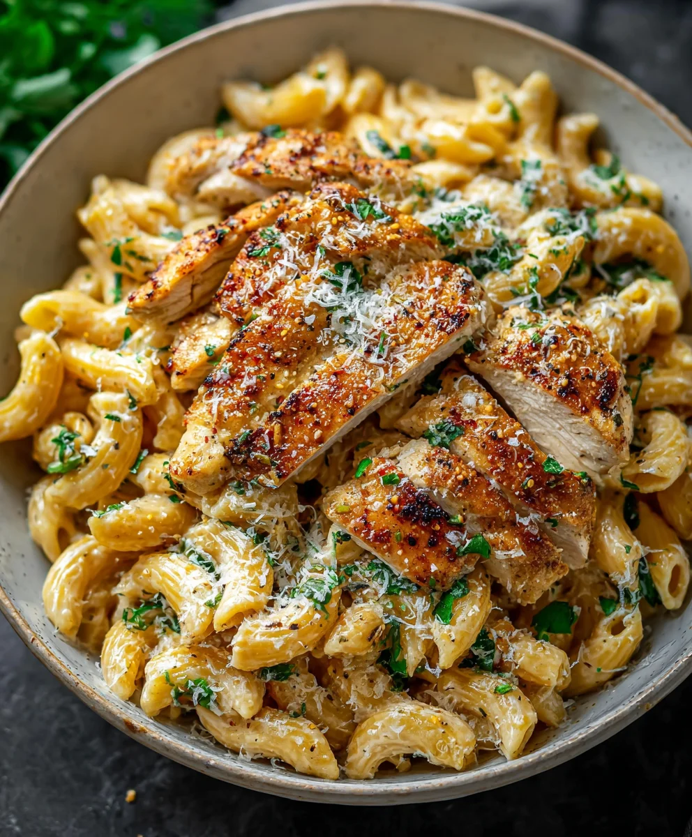 Garlic Parmesan Chicken Pasta - Easy & Delicious Recipe