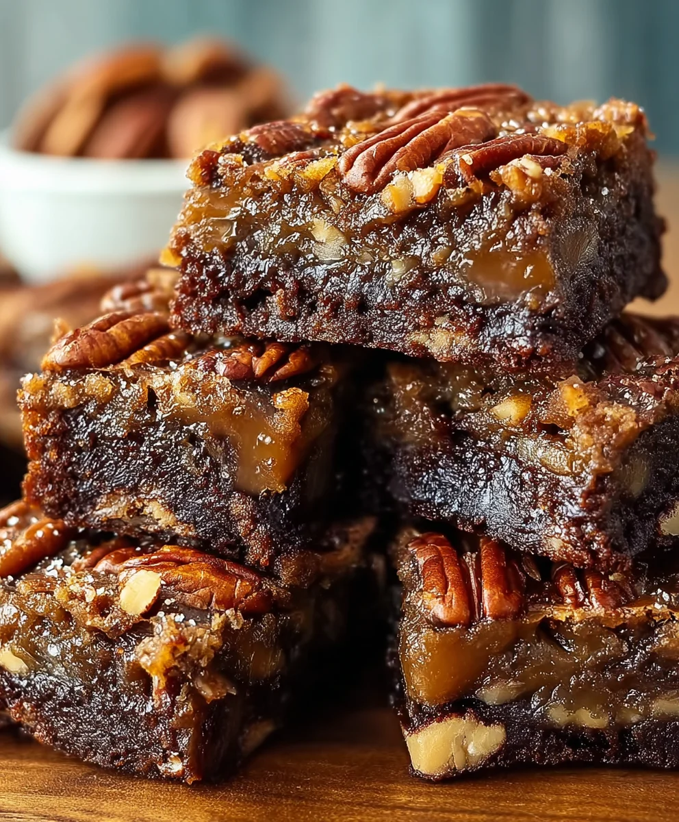 Decadent Brownie Pecan Pie Recipe-Easy Dessert