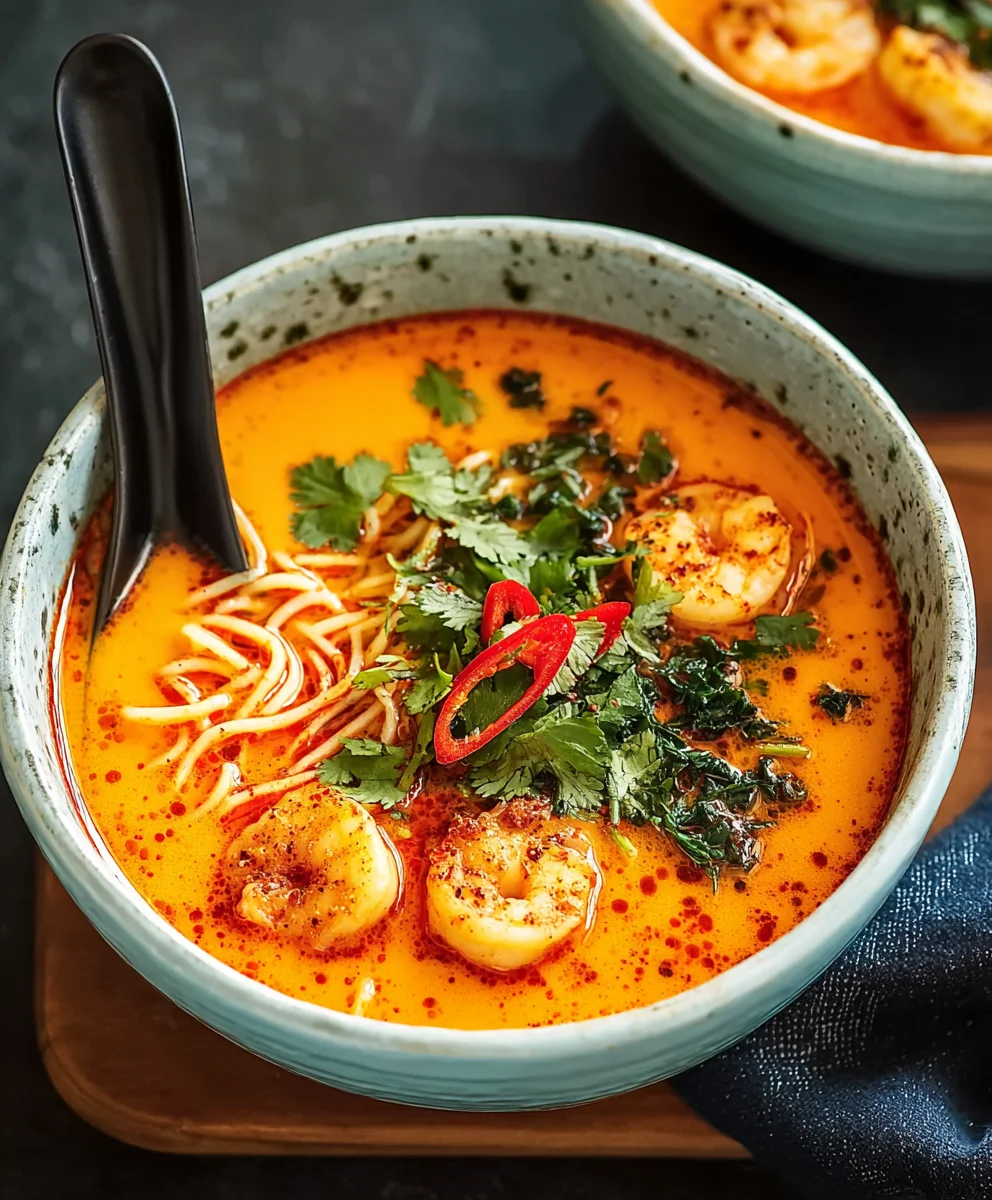 Spicy Thai Red Curry Soup-Beef Flavor