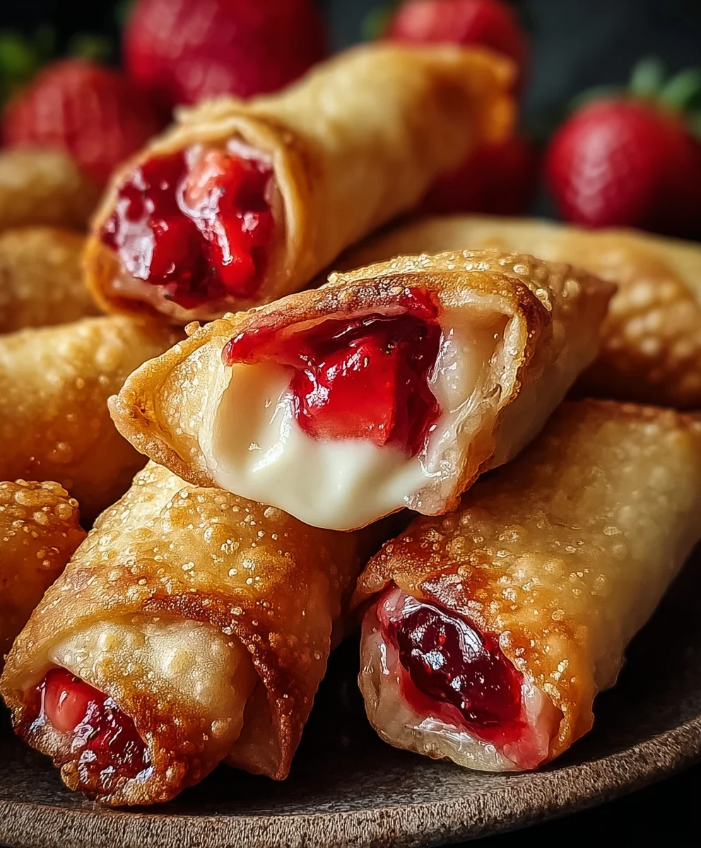 Strawberry Cheesecake Eggroll Bites-Easy Dessert Bites